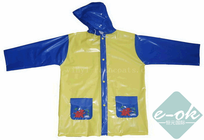 kids vinyl raincoats